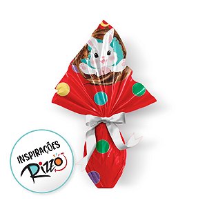 Saco Express 18x18cm Para Ovos de 50g a 100g - Felicita Vermelho - 25 unidades - Cromus - Rizzo