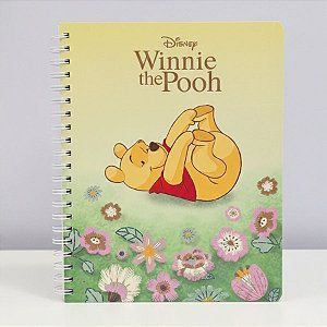 Caderno Universitário - Ursinho Pooh - 215x275mm - 1 Matéria - Disney Original - 1 unidade - Rizzo