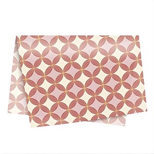 Papel de Seda -  49x69cm - Duo Rosa - 10 unidades - Cromus - Rizzo