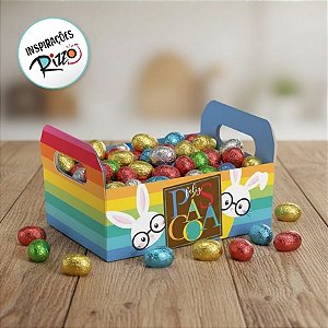 Caixote de Papel Cartão Multicolorido - 16x10,5x4,5cm - 1 unidade - Cromus - Rizzo