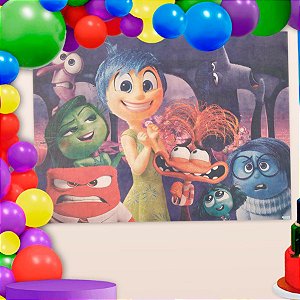 Painel TNT Divertidamente - 140x103cm - Disney Original - 1 unidade - Rizzo