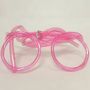Óculos Canudo - Rosa - 11,4cm - 1 unidade - Rizzo