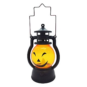 Mini Lamparina Decorativa Halloween - Abóbora Mod.2 - 12x6cm - 1 unidade - Rizzo