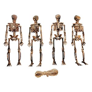 Kit Esqueletos para Pendurar - 15x4,4cm - 4 unidades - Rizzo