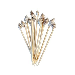 Palito em Bambu para Petiscos - Concha - 20 unidades - Rizzo