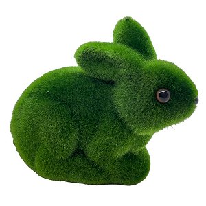 Coelho Decorativo de Grama Deitado - 11cm - 1 unidade - Rizzo