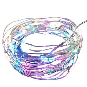 Cordão de LED Fio de Fada Colorido - 90cm - 1 unidade - Rizzo