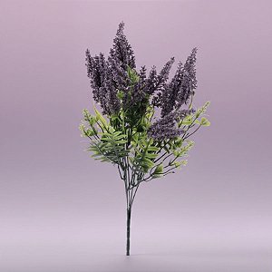 Buque Flor Permanente - Lavanda - Roxo - 38cm - 1 unidade - Cromus - Rizzo