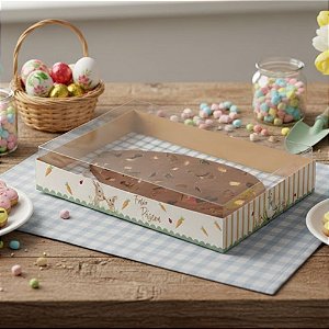 Caixa Para Ovo Tablete de 500g - Páscoa Lovely Garden - G 20,5x13,5x3cm - 6 unidades - Cromus - Rizzo