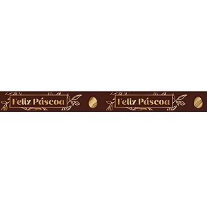Fita de Cetim 15mm x 10m - Feliz Páscoa Gourmet - ECF003H Cor 519 - Rolo 10m - 1 unidade - Fitas Progresso - Rizzo