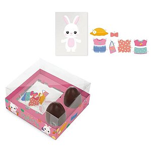 Caixa Brinca e Veste Para 2 Ovos de 50g - Felicita Lola - 1 unidade - Cromus - Rizzo