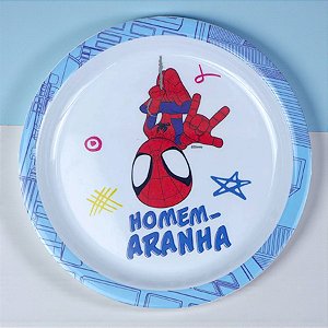 Prato Fundo de Melamine - Homem Aranha - 21cm - Disney Original - 1 unidade - Rizzo