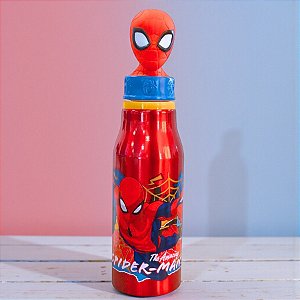 Garrafa de Alumínio - Homem Aranha - Vermelho - 690ml - Disney Original - 1 unidade - Rizzo