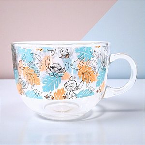 Caneca de Vidro - Stitch - 450ml - Disney Original - 1 unidade - Rizzo