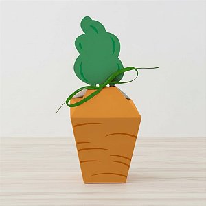 Caixa Cenoura com Base Reta - Felicita - 4x4x7cm - 10 unidades - Cromus - Rizzo