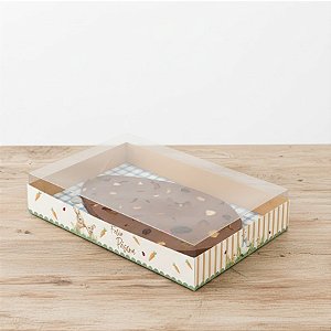 Caixa Para Ovo Tablete de 250g - Páscoa Lovely Garden - P 16x11x3cm - 6 unidades - Cromus - Rizzo