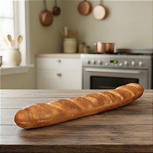 Pão Riscado Fake para Decoração - 47cm - 1 unidade - Rizzo