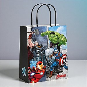 Sacola de Papel - Vingadores - G 32x26,5x13cm - Disney Original - 10 unidades - Cromus - Rizzo