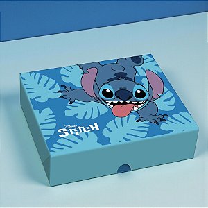Caixa Retangular Com Tampa - Stitch - P 17x13,5x4,5cm - Disney Original - 1 unidade - Cromus - Rizzo