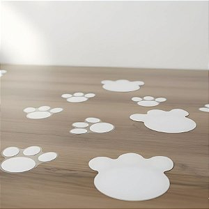 Adesivos de Páscoa Pegadas - Branca - 10x9,5cm - 1 unidade - Rizzo