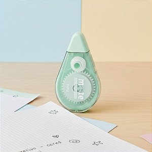 Corretivo em Fita Silencioso MUTE - Verde -  5mmx12m - 1 unidade - Deli - Rizzo