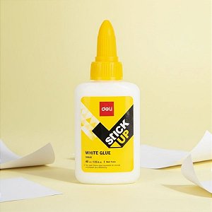 Cola Branca Lavável PVA - Stick up - 40ml - Caixa - 12 unidades - Deli - Rizzo