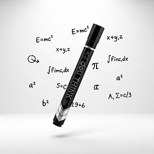 Marcador Permanente - Ponta Cinzel 1,5-5,0mm Preto - Caixa - 12 unidades - Deli - Rizzo