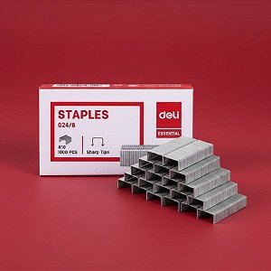 Grampo para Mini Grampeador - Aço Galvanizado - Caixa - 20000 unidades - Deli - Rizzo