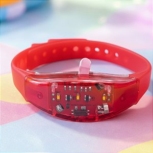 Pulseira Sensor de Movimento com Luz - Vermelho - 1 unidade - Rizzo