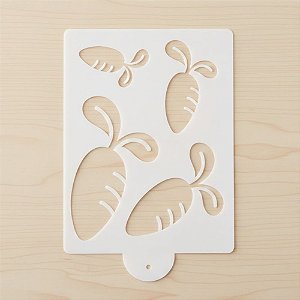 Stencil de Páscoa - Cenouras - 15x20cm - 1 unidade - Cromus - Rizzo