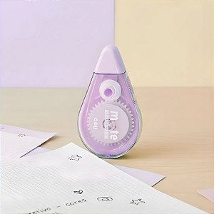 Corretivo em Fita Silencioso MUTE - Roxo -  5mmx12m - 1 unidade - Deli - Rizzo