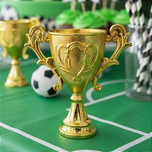 Enfeite Decorativo - Troféu - Ouro - 9x10cm - 10 unidades - Rizzo