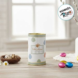 Lata Rígida Para Ovos de 250g - Tonal - Verde - 9x16cm - 1 unidade - Cromus - Rizzo