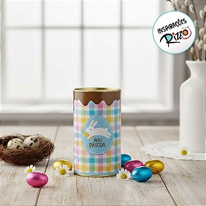 Lata Rígida Para Ovos de 250g - Jump Xadrez - 9x16cm - 1 unidade - Cromus - Rizzo