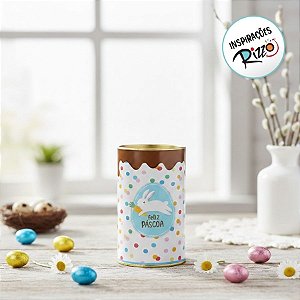 Lata Rígida Para Ovos de 250g - Jump Bolinha - 9x16cm - 1 unidade - Cromus - Rizzo