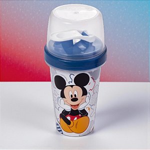 Mini Shakeira Mickey Mouse - Azul - 320ml - Disney Original - 1 unidade - Plasútil - Rizzo