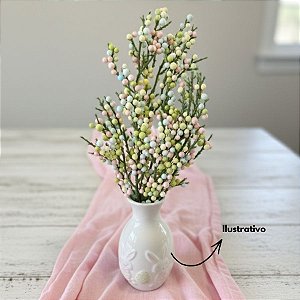 Galho Decorativo de Páscoa - Ovos - Candy Color - 37cm - 1 unidade - Rizzo
