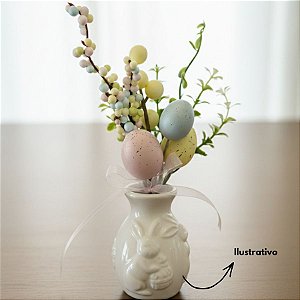 Galho Decorativo de Páscoa - Ovos - Candy Color - 20cm - 1 unidade - Rizzo