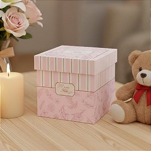 Caixa Cubo - Mãe Essência - 11x11x11cm - 5 unidades - Regina - Rizzo