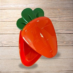 Caixa Acrílica Cake Box Cenoura - Laranja - 750 mL - 1 unidade - BlueStar - Rizzo