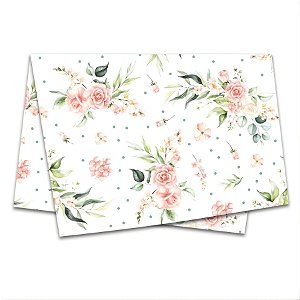 Papel Seda - 50x70cm - Alice Floral - 10 unidades - Rizzo