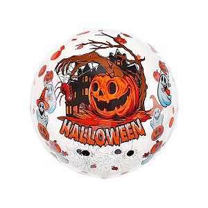 Balão de Festa Metalizado 18" 45cm - Abóbora - 1 unidade - Rizzo