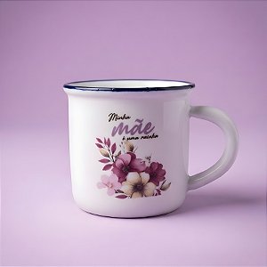 Caneca de Porcelana - Minha Mãe é Uma Rainha - 140ml - 1 unidade - Rizzo