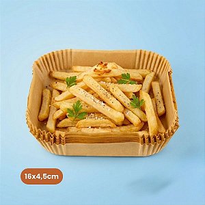 Forro de Papel Antiaderente Quadrado para Airfryer - 16x4,5cm - 25 unidades - Wyda - Rizzo