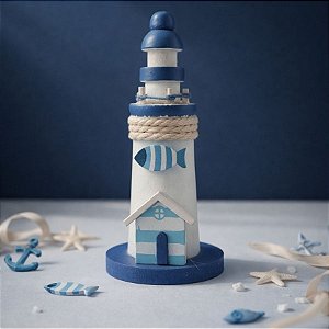 Enfeite Decorativo - Farol - Peixe - 12,5x5,5cm - 1 unidade - Rizzo