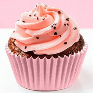 Mini Forminha Para Cupcake Impermeável - Rosa Claro - 4,1x2,6cm - 45 unidades - Regina - Rizzo