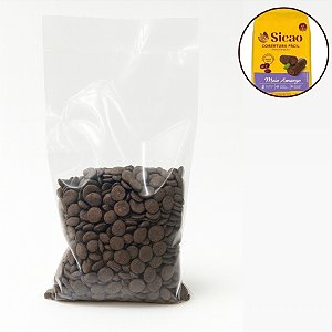 Cobertura Fácil  Meio Amargo - Gotas - 500g - 1 unidade - Sicao - Rizzo