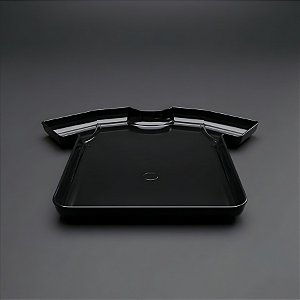 Bandeja Decorativa - Camisa de Futebol - Preto - 22x21x2cm - 1 unidade - Rizzo