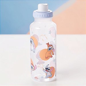 Garrafa Fun Squeeze - Stitch Capivara - 600ml - Disney Original - 1 unidade - Plasútil - Rizzo
