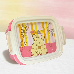 Marmita Hermética com Divisória - Ursinho Pooh - 630ml - Disney Original - 1 unidade - Plasútil - Rizzo